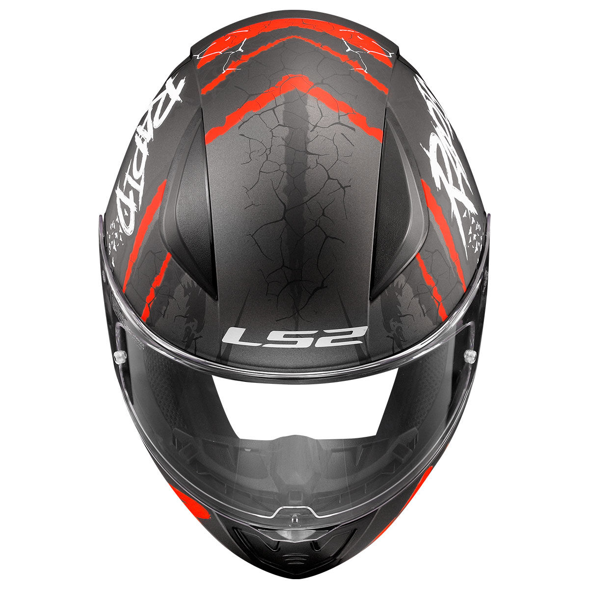 RAPID 2 RAVEN MAT SİYAH-BEYAZ-KIRMIZI KASK