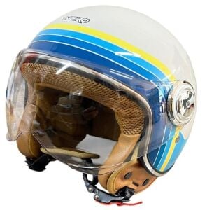 TK 06 BEYAZ MAVİ KASK
