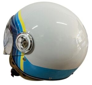 TK 06 BEYAZ MAVİ KASK