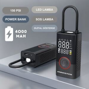 HAVA POMPASI LP200 – 150 PSI DİJİTAL GÖSTERGELİ ŞARJLI