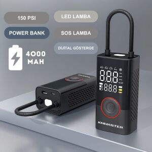 HAVA POMPASI LP200 – 150 PSI DİJİTAL GÖSTERGELİ ŞARJLI