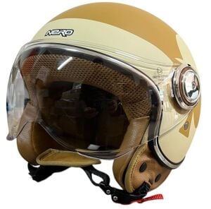 TK 06 VESPA KAHVE SİNEK KASK