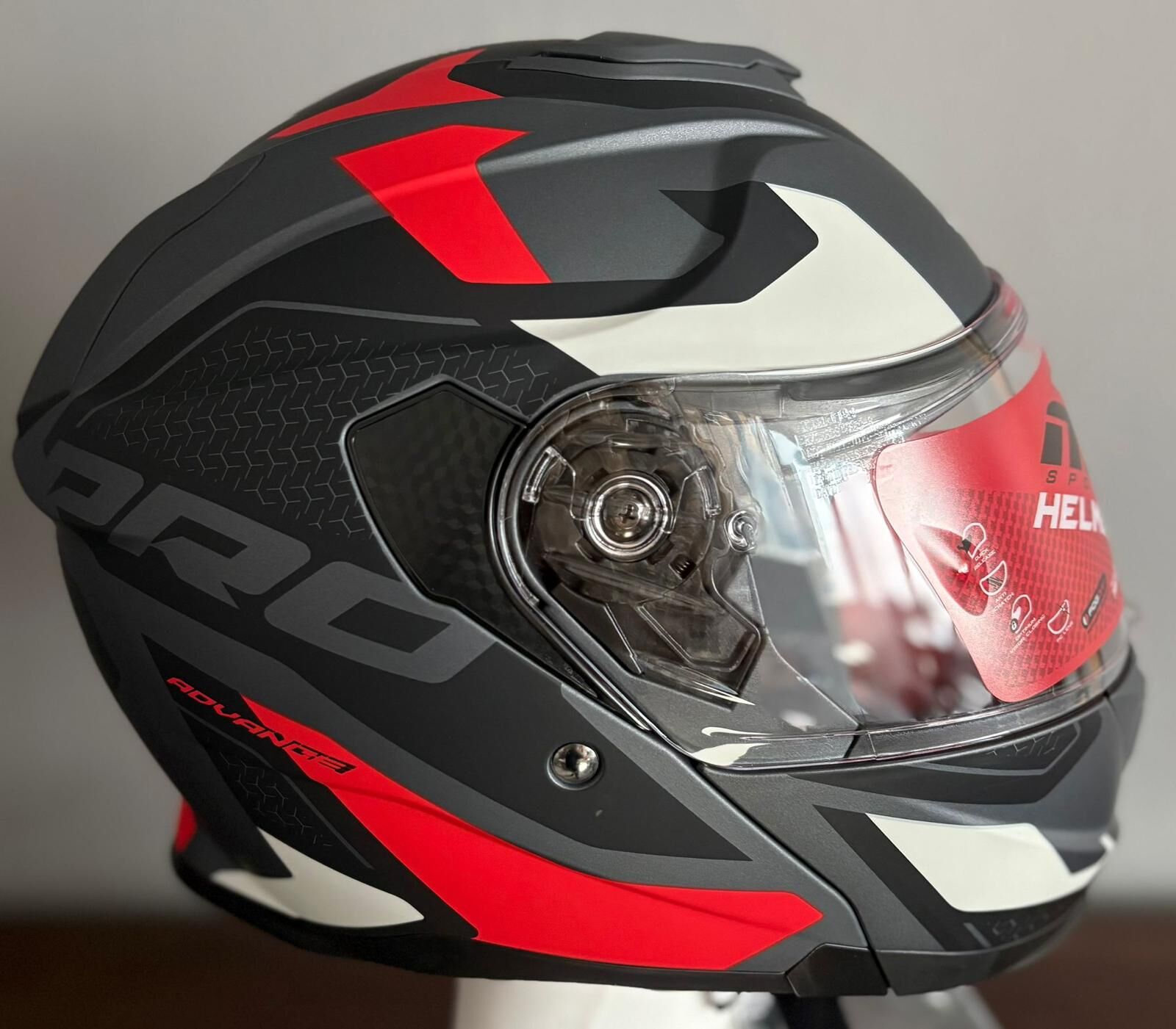 FF 935 PRO MAT GREY STİCKER4 KASK
