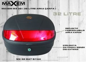 ÇANTA MX-32 SİYAH 32LT