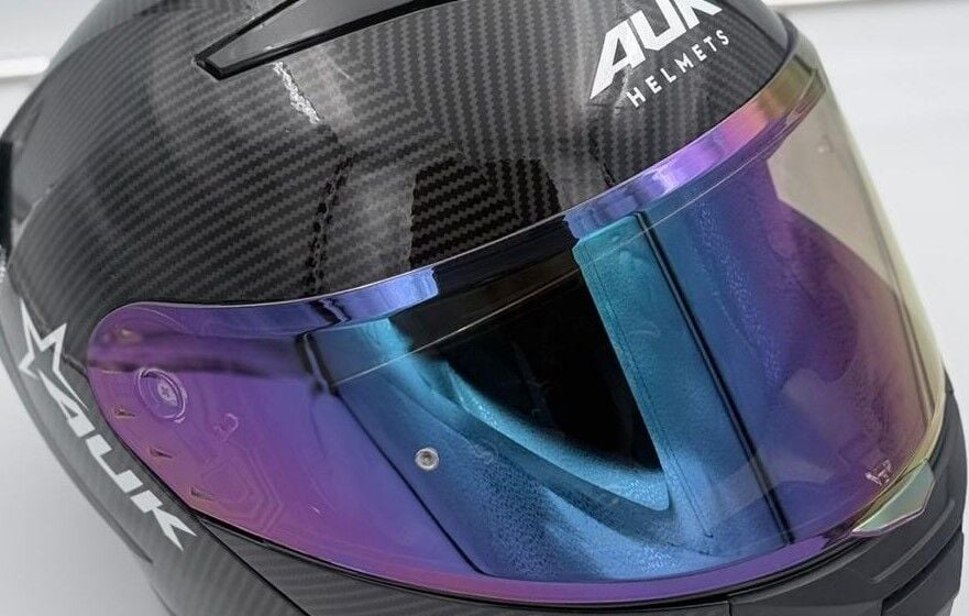 AUK 01 KASK CAMI GÖKKUŞAĞI AYNALI