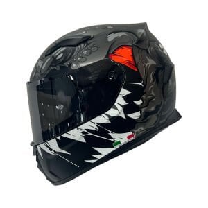 SW 820 MONSTER GREY RED WHİTE KASK