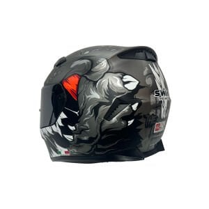 SW 820 MONSTER GREY RED WHİTE KASK