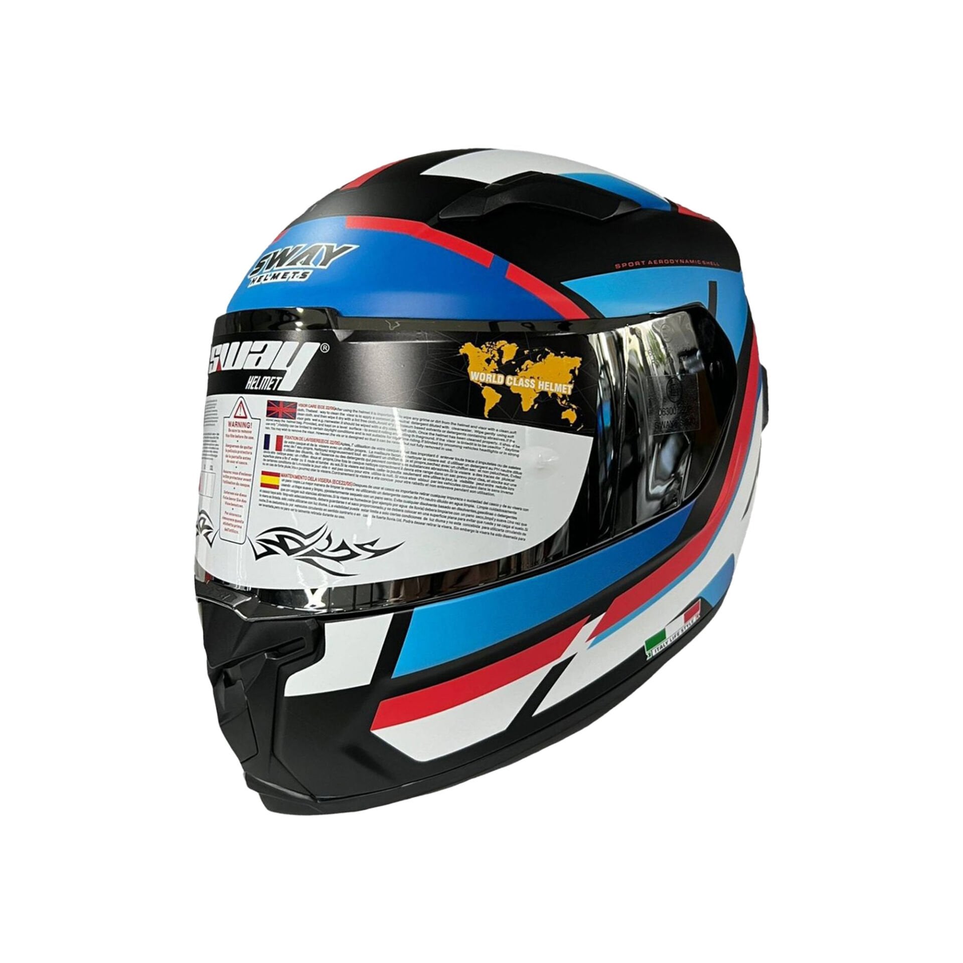 SW 820 AIX BLACK RED WHİTE KASK