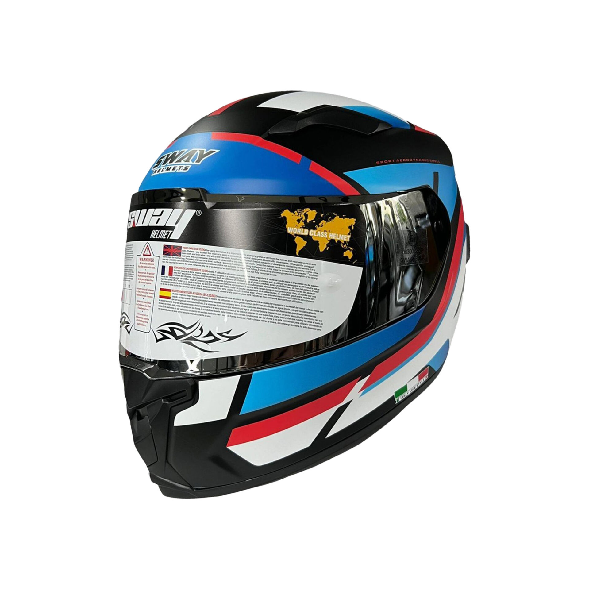 SW 820 AIX BLACK RED WHİTE KASK