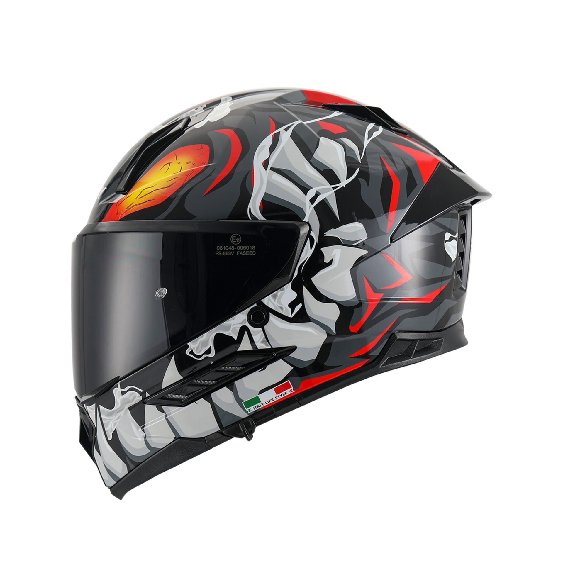 SW 868 CANNIBAL BLACK GREY RED