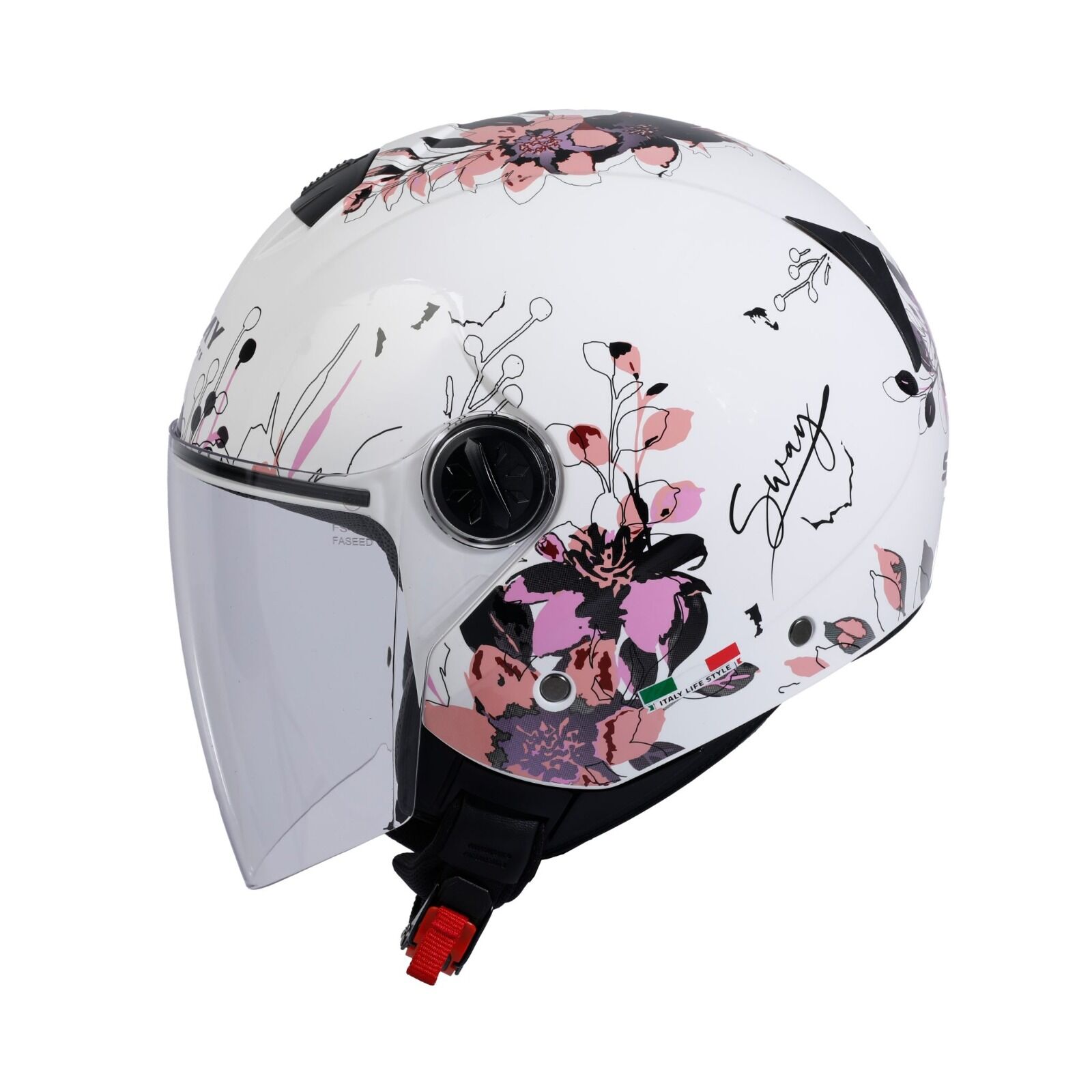 SW 715 IRIS BEYAZ PEMBE KASK