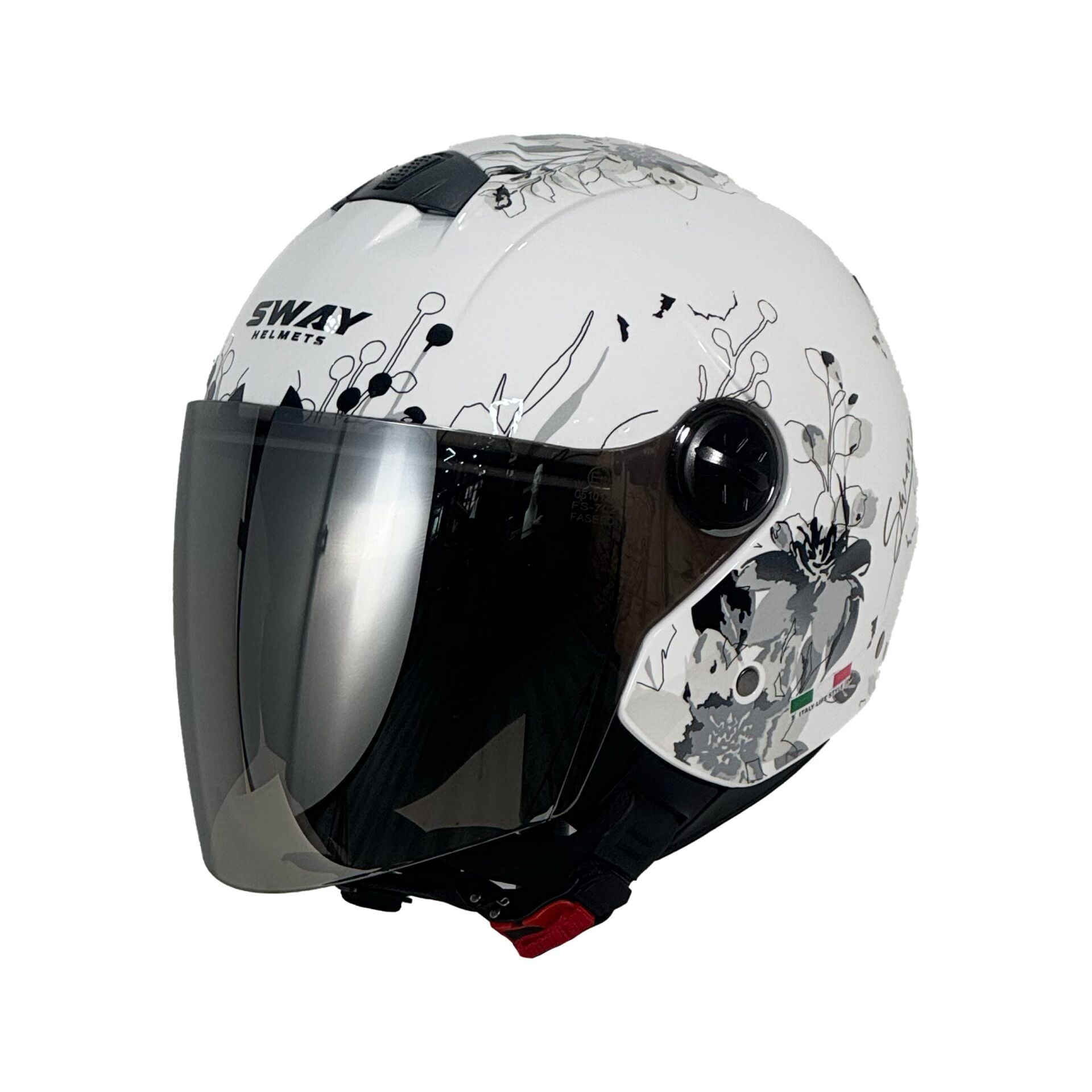 SW 715 IRIS BEYAZ GRİ KASK