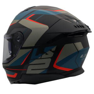 STREAM 2 ROAD MAT SİYAH-TITANIUM-KIRMIZI KASK