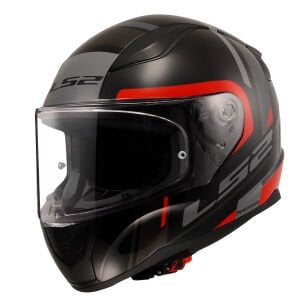 RAPID 2 CHOS SİYAH-KIRMIZI KASK