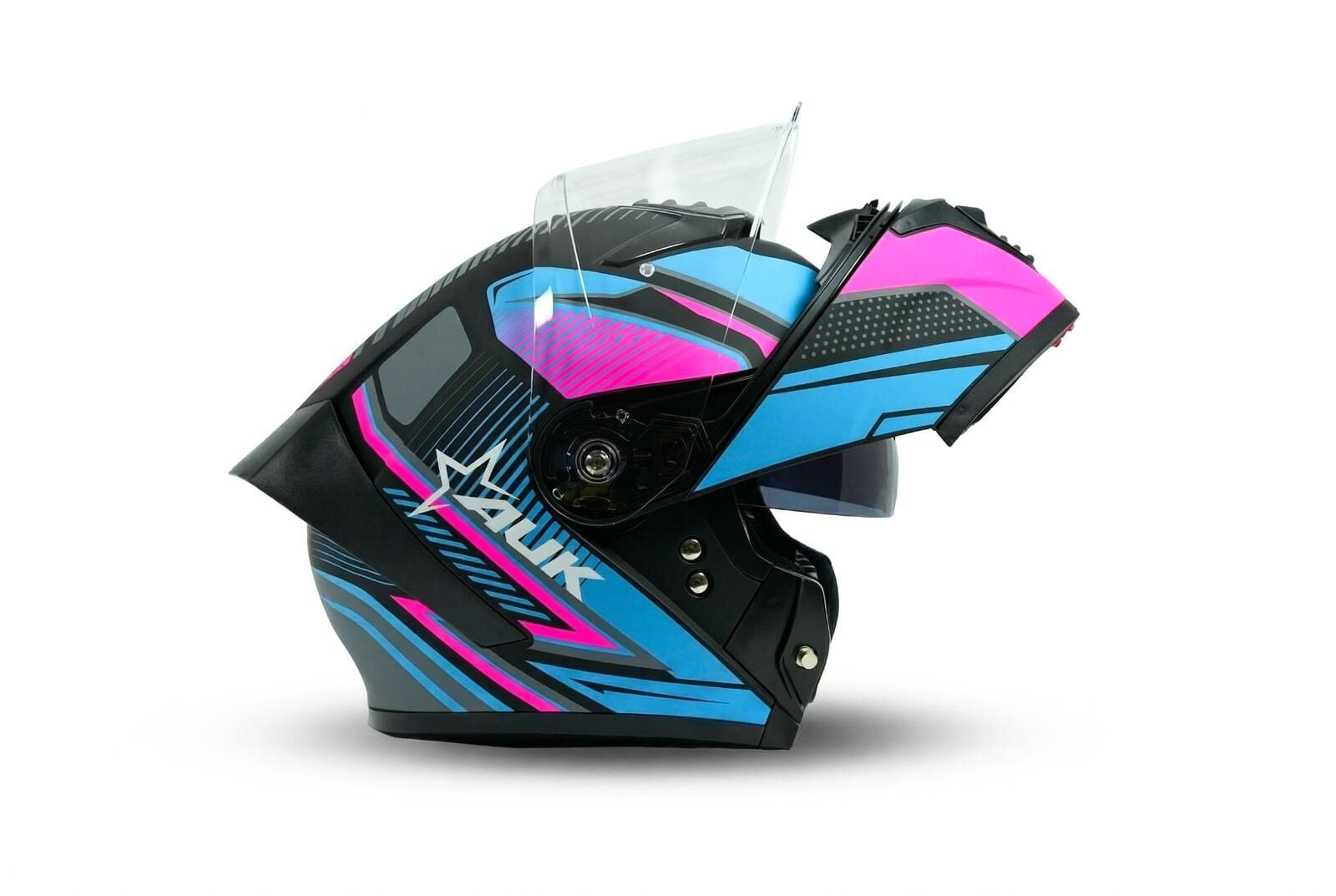 AUK01_04 PEMBE TURKUAZ KASK