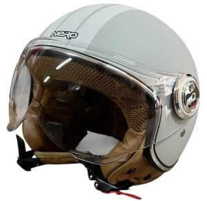TK 06 VESPA MAT GRİ ROAD KASK