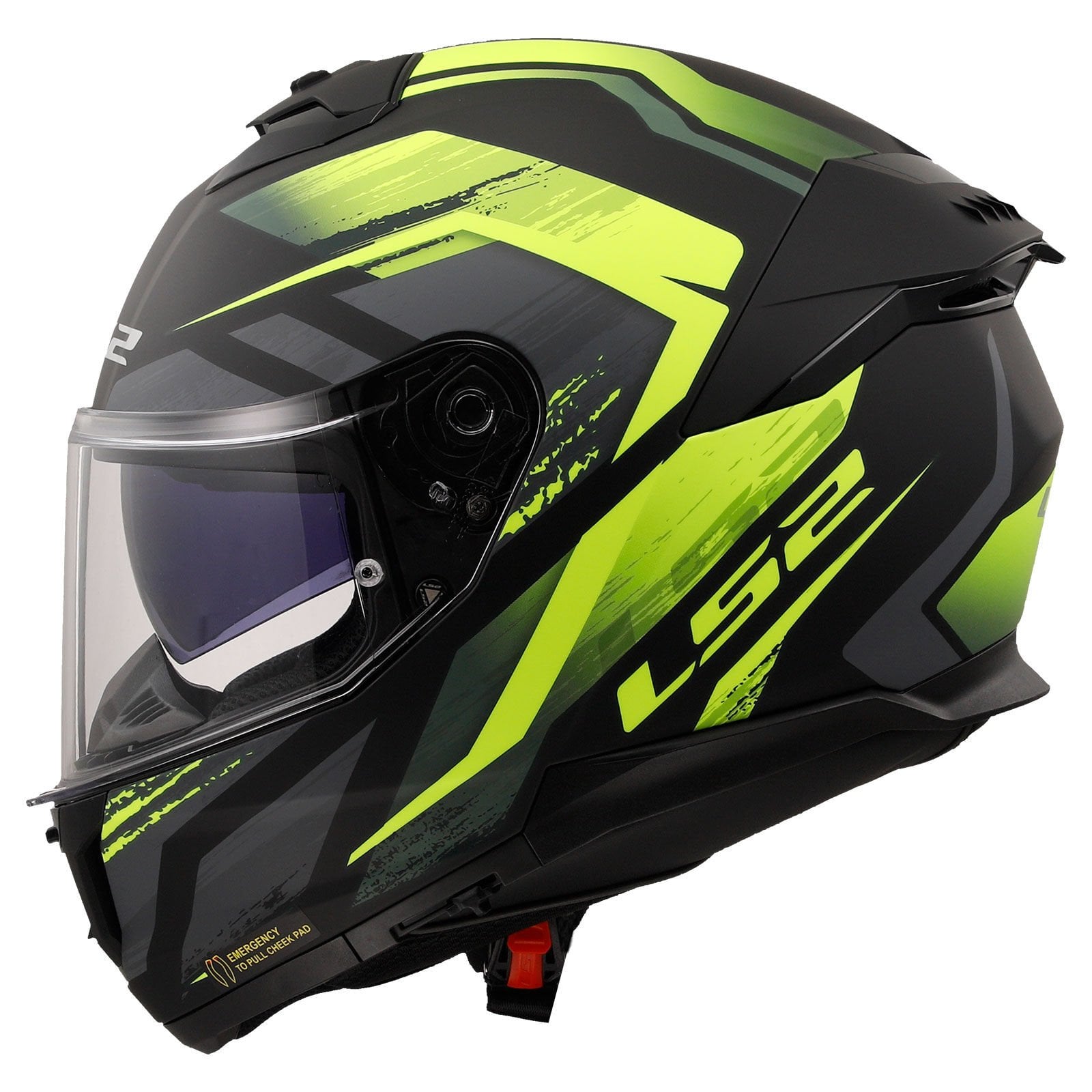 STREAM 2 FURY MAT SİYAH-GRİ-NEON SARI KASK