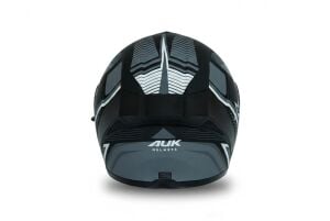AUK01_02 GRİ BEYAZ SİYAH KASK