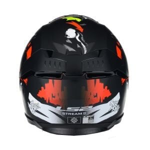 STREAM 2 ANGRY MONKEY MAT SİYAH-KIRMIZI KASK