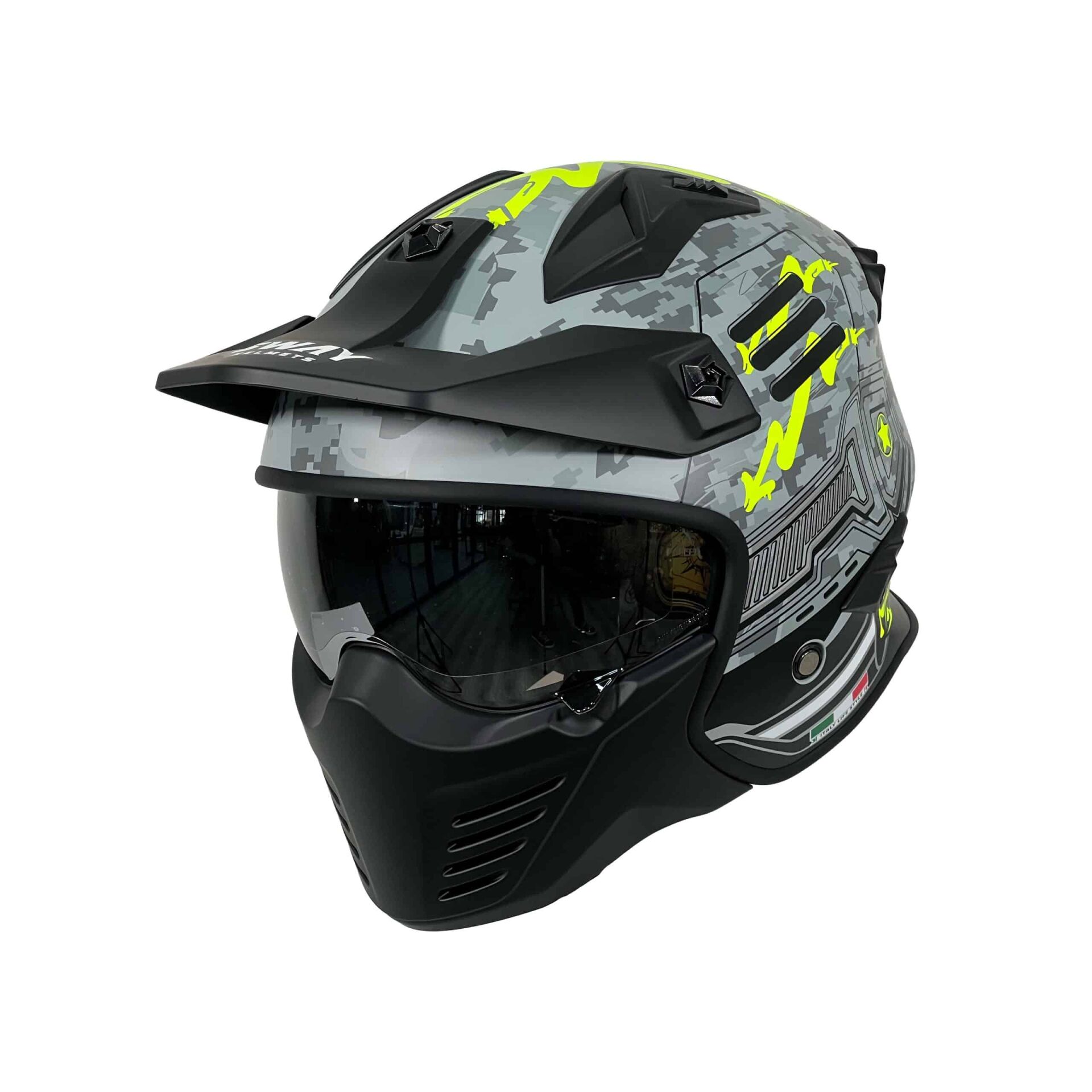 SW 726X - X2 TOKYO TROOPER GREY YELLOW KASK