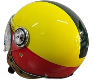 TK 06 VESPA SARI KIRMIZI KASK