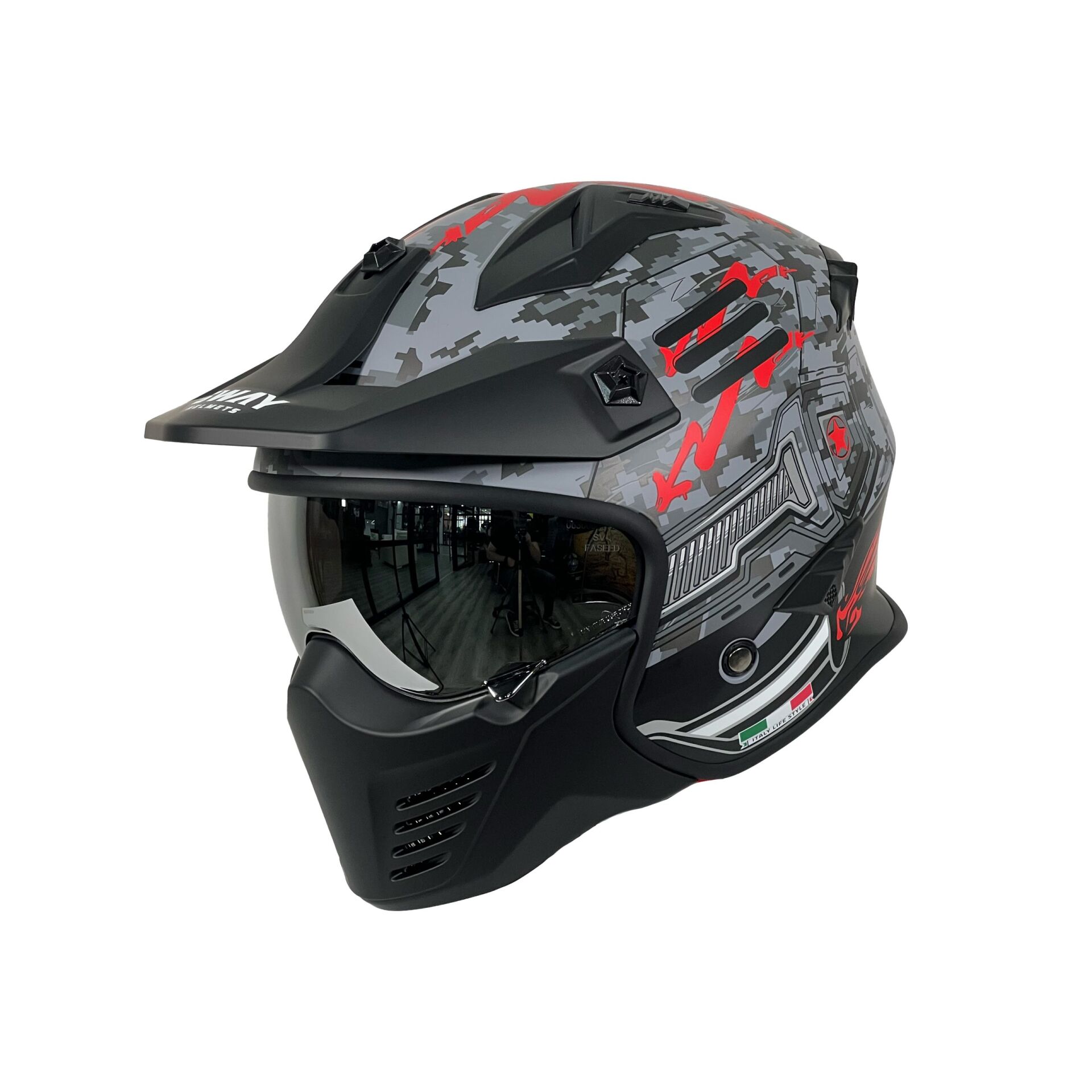 SW 726X - X2 TOKYO TROOPER BLACK RED KASK