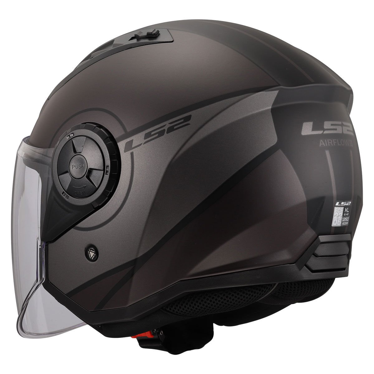 AIRFLOW 2 COVER MAT SİYAH GRİ KASK