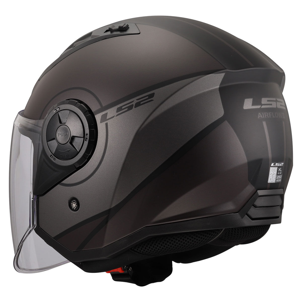 AIRFLOW 2 COVER MAT SİYAH GRİ KASK