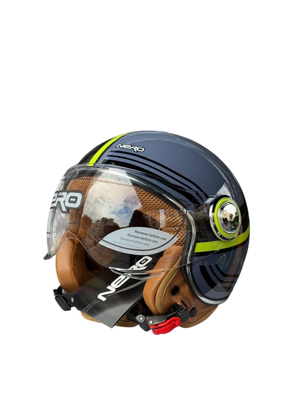 TK 06 VESPA GRİ YEŞİL KASK