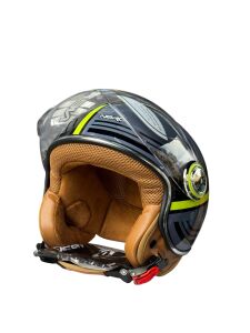 TK 06 VESPA GRİ YEŞİL KASK