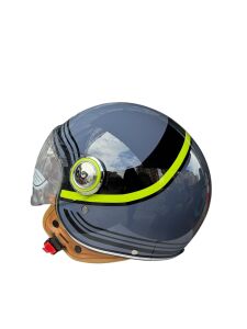 TK 06 VESPA GRİ YEŞİL KASK