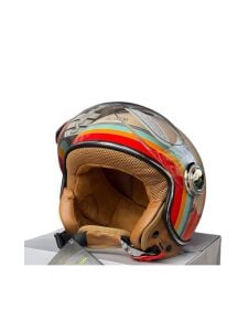 TK 06 VESPA KREM RENKLİ KASK