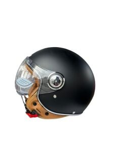 TK 06 VESPA MAT SİYAH KASK