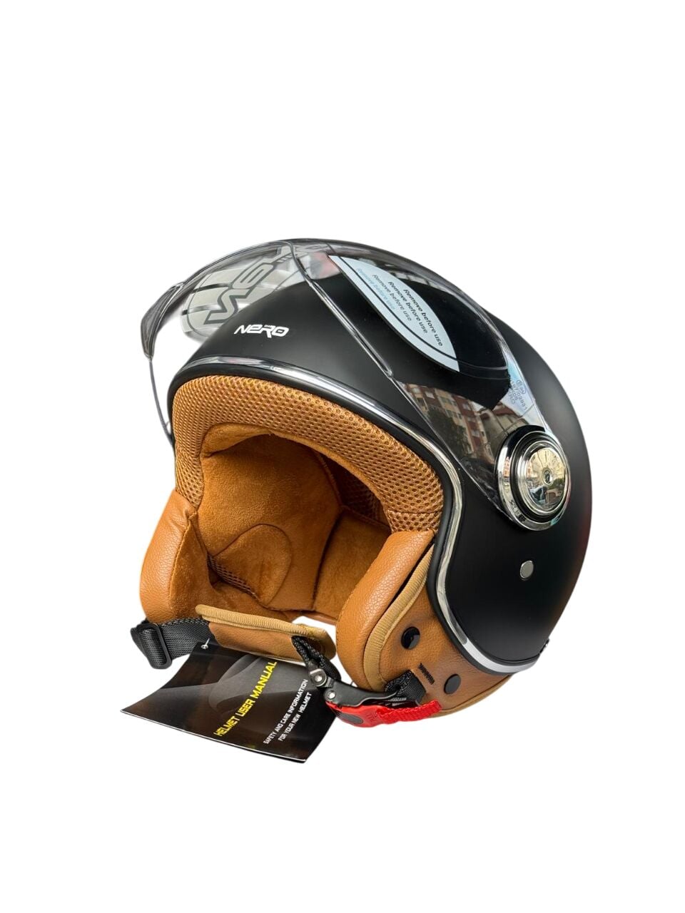 TK 06 VESPA MAT SİYAH KASK