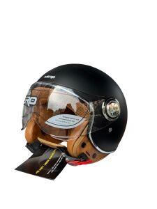 TK 06 VESPA MAT SİYAH KASK