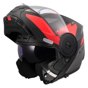 SCOPE 2 DURIA MAT SİYAH KIRMIZI KASK