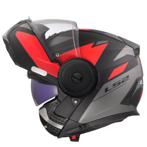 SCOPE 2 DURIA MAT SİYAH KIRMIZI KASK