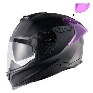 Y.100R SUBSONIC MAT SİYAH PEMBE KASK