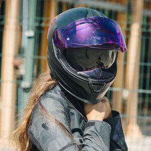 Y.100R SUBSONIC MAT SİYAH PEMBE KASK