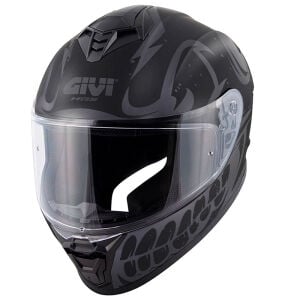 50.X BONES MAT SİYAH GRİ KASK