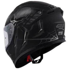 50.X ARACHNO MAT SİYAH GRİ KASK