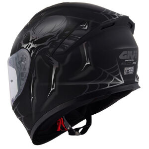 50.X ARACHNO MAT SİYAH GRİ KASK