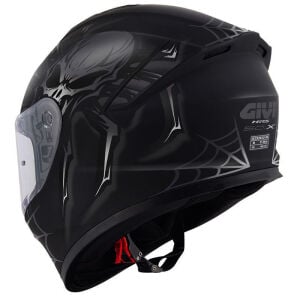 50.X ARACHNO MAT SİYAH GRİ KASK