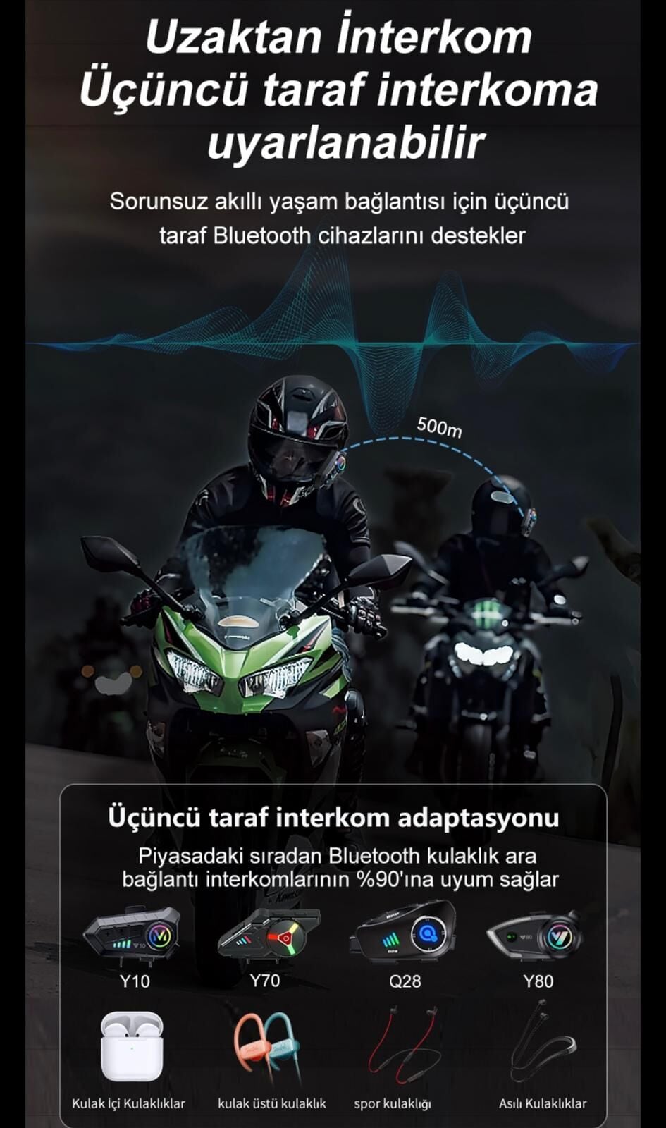 İNTERCOM BLUETOOTH Y12 PRO