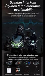 İNTERCOM BLUETOOTH Y12 PRO