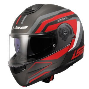STROBE 2 PHANTOM MAT TITANIUM-GRİ-KIRMIZI KASK