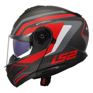 STROBE 2 PHANTOM MAT TITANIUM-GRİ-KIRMIZI KASK