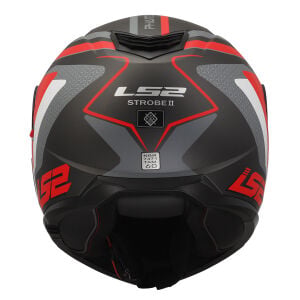 STROBE 2 PHANTOM MAT TITANIUM-GRİ-KIRMIZI KASK
