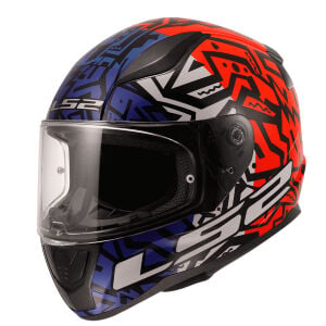 RAPID 2 MEMPHIS KIRMIZI-MAVİ KASK