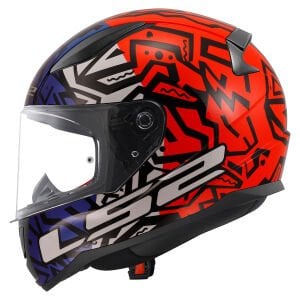 RAPID 2 MEMPHIS KIRMIZI-MAVİ KASK